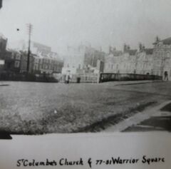 Cleared site of St Columba's Church